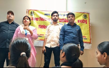  Hardoi: महिलाओं के दहेज उत्पीड़न विषय पर विधिक जागरूकता शिविर का आयोजन।