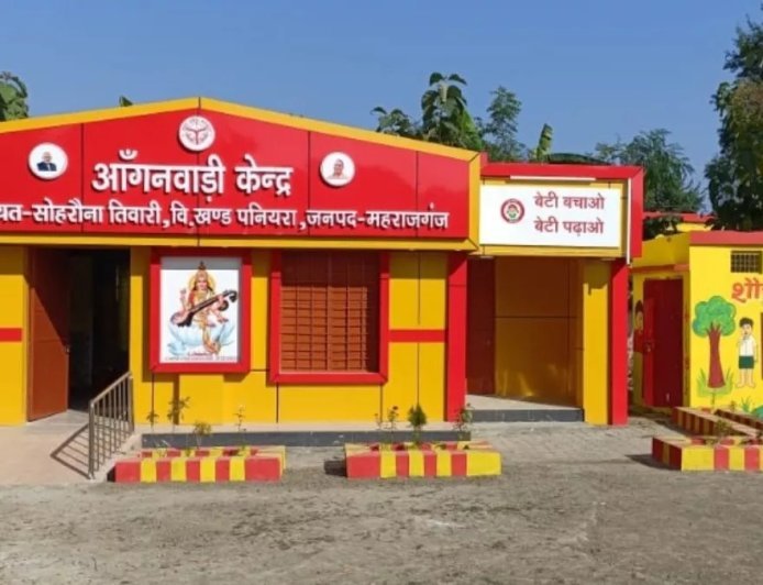 Lucknow : योगी सरकार में स्मार्ट टीवी से आधुनिक बन रहे सक्षम आंगनबाड़ी केंद्र