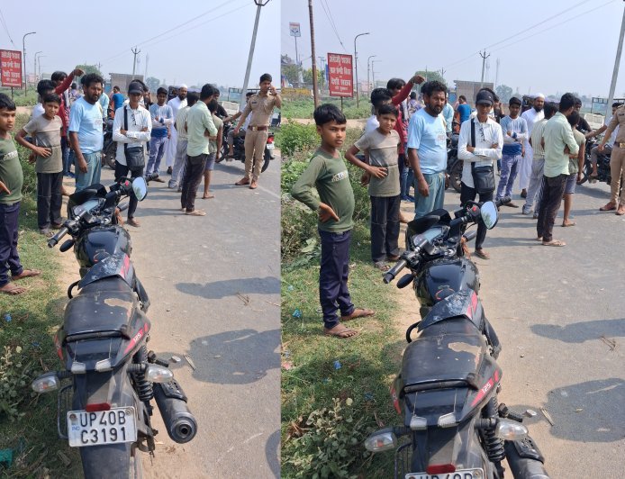 Lakhimpur- Kheri : ढखेरवा सिसैया हाइवे पर तेज रफ्तार अज्ञात वाहन ने बाइक सवार दंपती और बेटी को मारी टक्कर, तीनों घायल