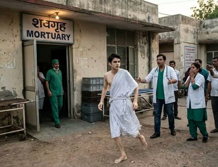 मर्चुरी की ठंडी मेज से 'जिंदा' उठा युवक, नग्न अवस्था में बाहर की ओर भागा युवक, उड़ाए सबके होश।