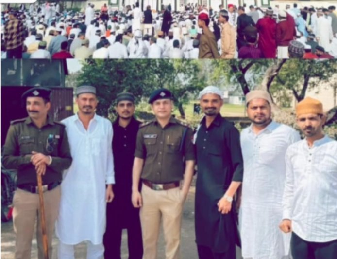 Bajpur : सुल्तानपुर पट्टी में ईद उल फितर की नमाज अदा की गई, अमन और भाईचारे की दुआ मांगी