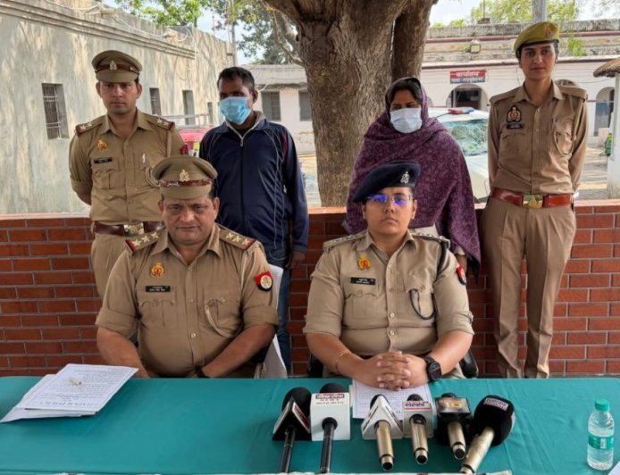 Hapur : पत्नी और प्रेमी ने मिलकर की पति की हत्या, तीन साल पुराने अवैध संबंध का विरोध हुआ मौत का कारण