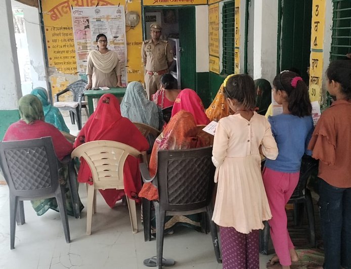 Hardoi : मिशन शक्ति अभियान के तहत महिलाओं और बालिकाओं को किया गया जागरूक