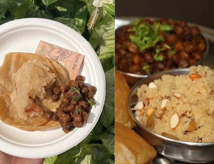 कन्या पूजन की थाली के लिए पारंपरिक भोग: घर पर ऐसे तैयार करें हलवा, चना, खीर और पूड़ी का संगम।