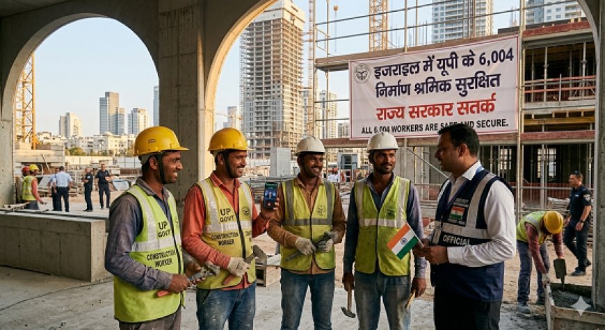 Lucknow: इजराइल में यूपी के 6,004 निर्माण श्रमिक सुरक्षित, राज्य सरकार सतर्क। 