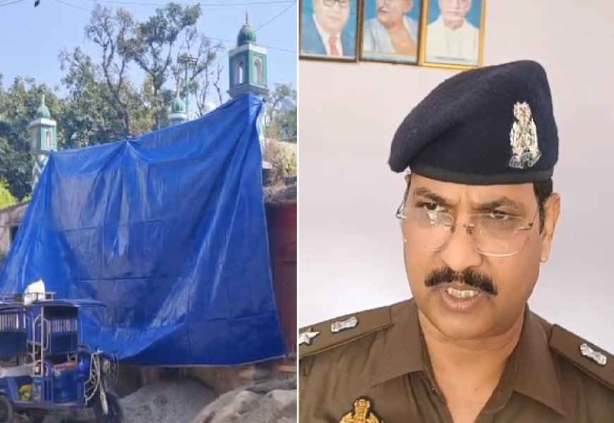 सम्भल में होली से पहले एहतियात: जुलूस मार्ग की मस्जिदें तिरपाल से ढंकीं, प्रशासन का फैसला सराहा गया।