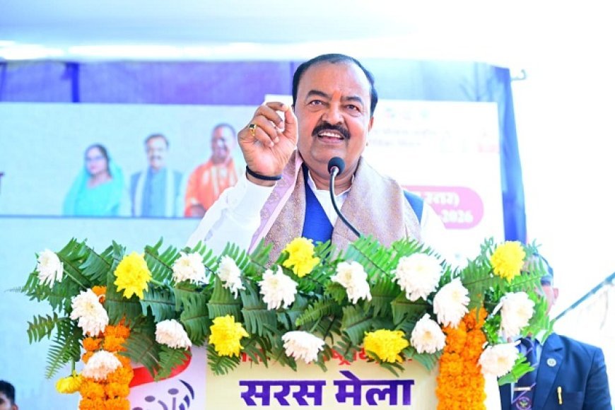 Lucknow: महिलाओं की प्रतिभा से चमका सरस मेला, बोले उपमुख्यमंत्री – ग्रामीण अर्थव्यवस्था की रीढ़ हैं महिलाएं ।