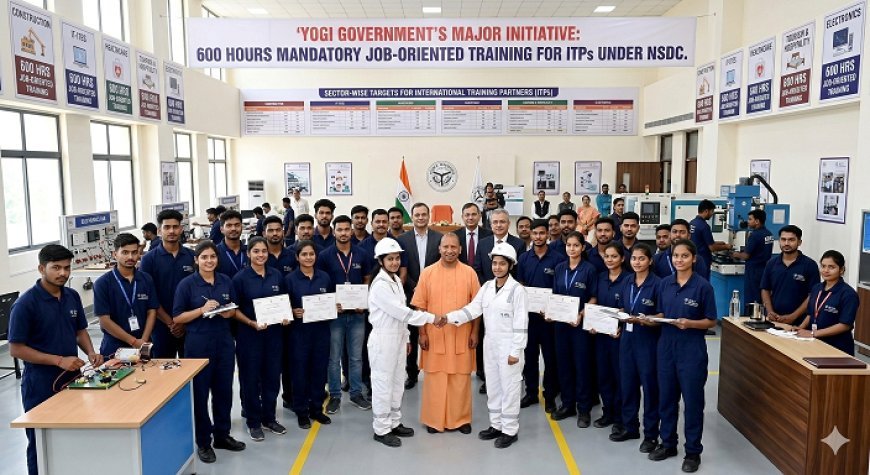 योगी सरकार की बड़ी पहल: NSDC के तहत ITPs को सेक्टरवार लक्ष्य, 600 घंटे तक रोजगारपरक प्रशिक्षण अनिवार्य।