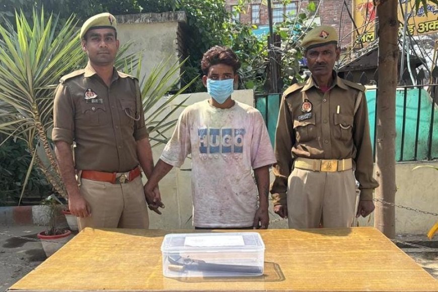 Hardoi: अवैध तमंचा और कारतूस के साथ युवक गिरफ्तार, पुलिस ने भेजा जेल। 