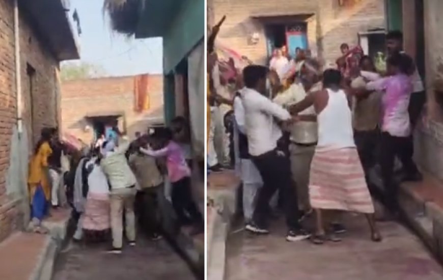 Hardoi: पत्नी की विदाई को लेकर विवाद, ससुराल में युवक और परिजनों से मारपीट, 41 सेकंड का वीडियो वायरल।