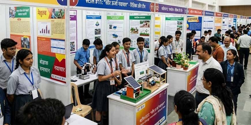 Lucknow : 22 स्टॉलों में दिखी नवाचार, विज्ञान और नेतृत्व की झलक