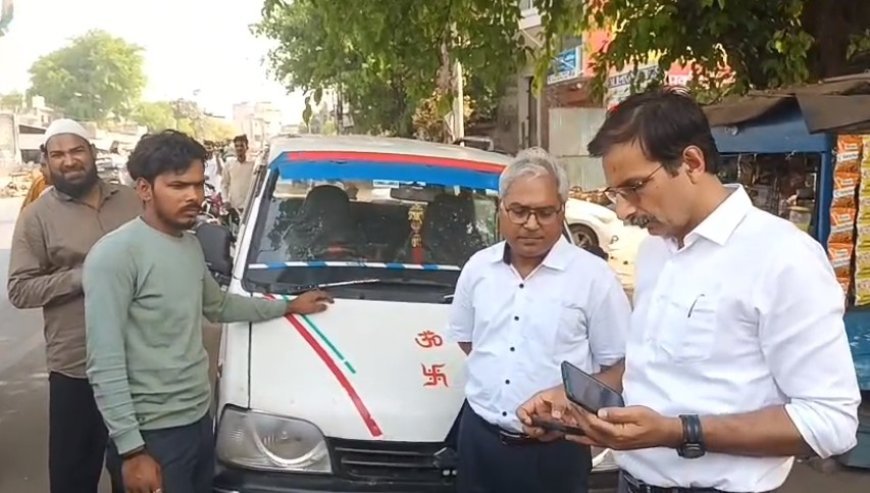 Sambhal: ओवरलोड और डग्गामार वाहनों पर प्रशासन का शिकंजा, 15 वाहनों के काटे चालान। 