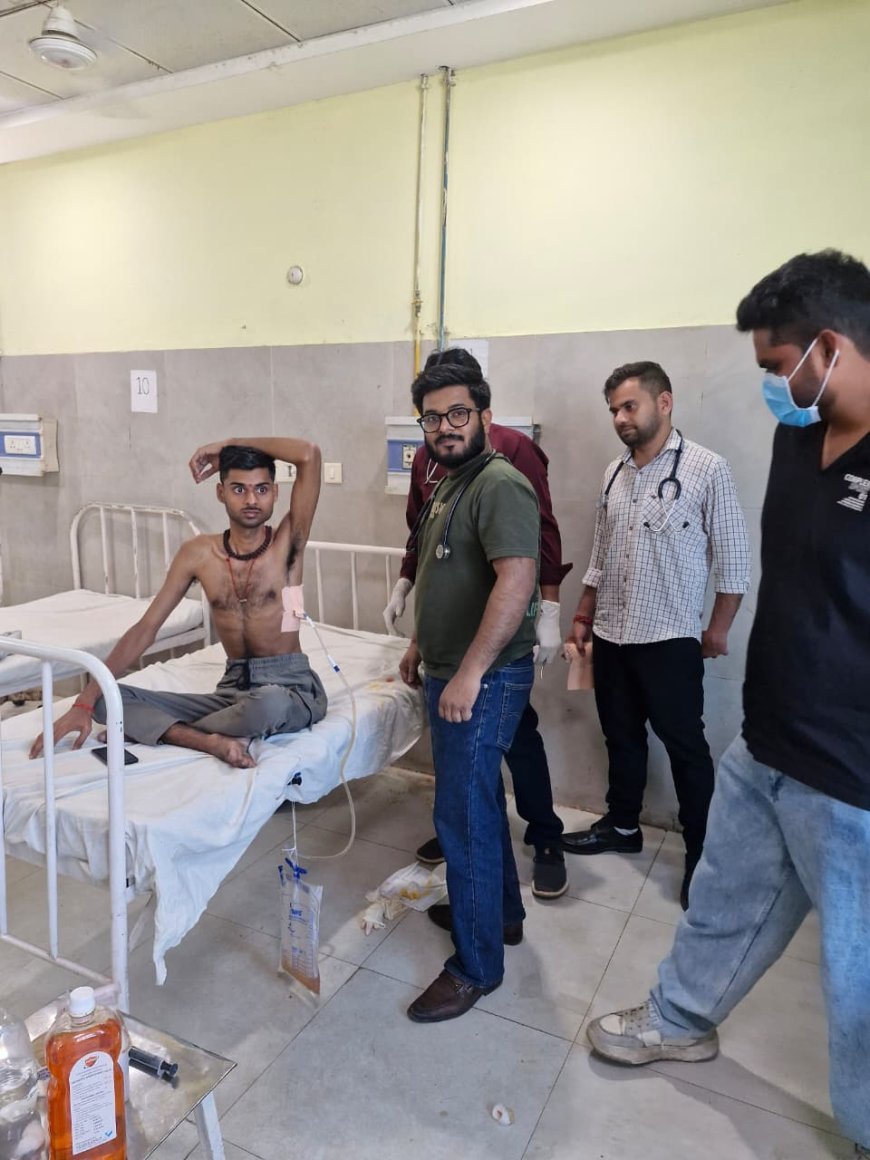 Lakhimpur- Kheri : लखीमपुर खीरी में डॉ अंशुल गुप्ता ने फेफड़े से पानी निकालकर युवक पीयूष की जान बचाई