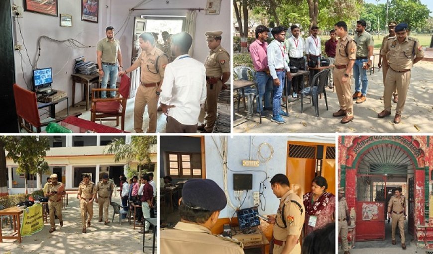 Hardoi: एसपी हरदोई का परीक्षा केंद्रों पर औचक निरीक्षण, उप निरीक्षक भर्ती परीक्षा शांतिपूर्ण संपन्न।