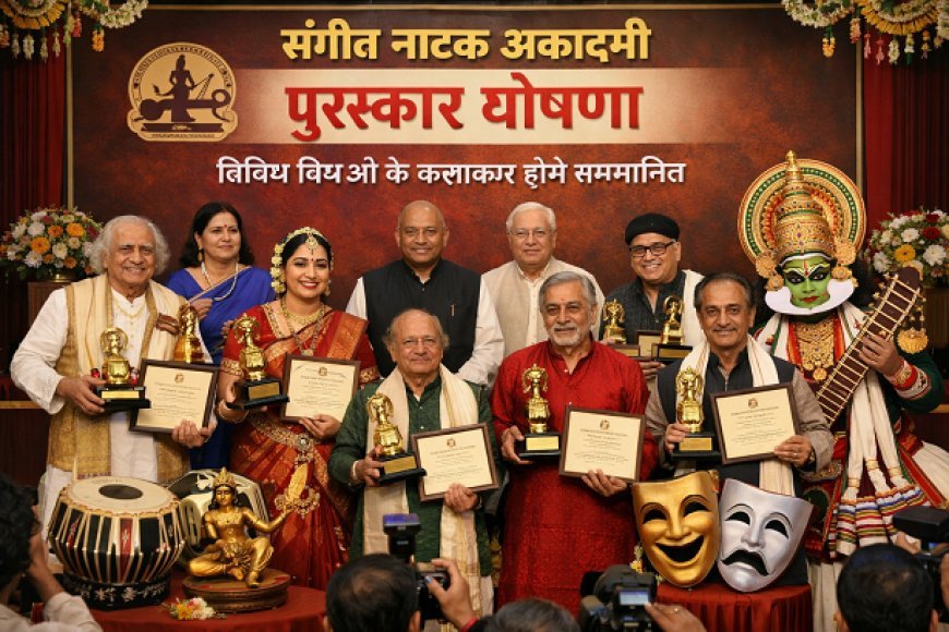 Lucknow: संगीत नाटक अकादमी के पुरस्कारों की घोषणा, विभिन्न विधाओं के कलाकार होंगे सम्मानित। 