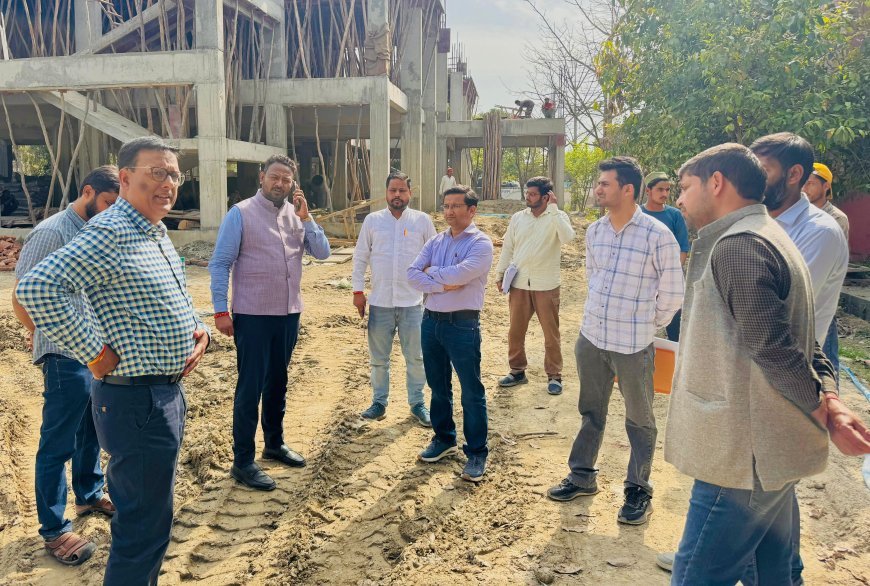Bajpur : राजेश कुमार और एसडीएम अमृता शर्मा ने बाजपुर महाविद्यालय में 26 करोड़ के शिक्षा प्रोजेक्ट का निरीक्षण किया