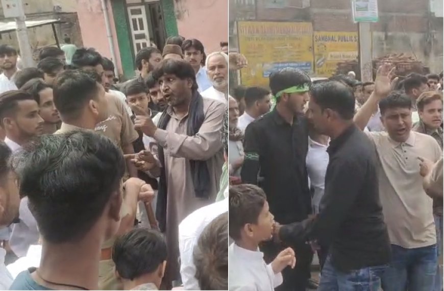 Sambhal : सम्भल में ईद की नमाज के बाद विरोध प्रदर्शन, काली पट्टी बांधकर जताया गुस्सा