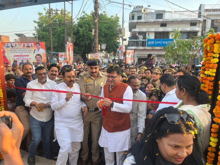 Hardoi : नितिन अग्रवाल ने हरदोई में बाबा मंदिर पुलिस चौकी का लोकार्पण किया