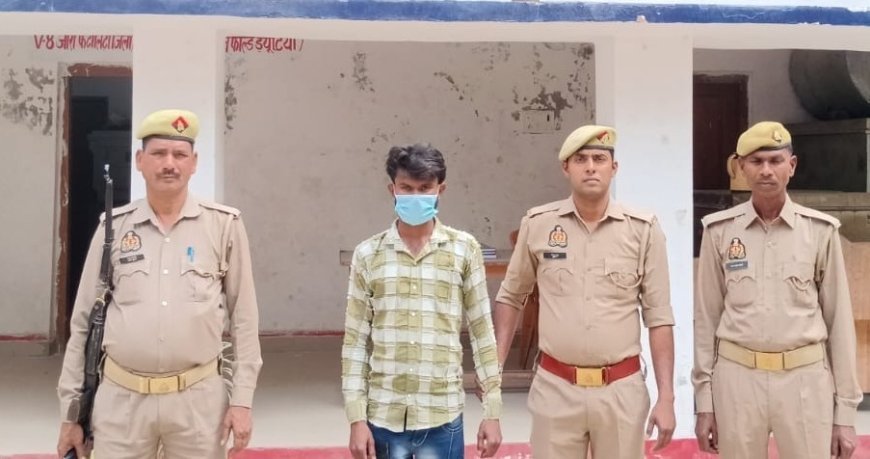 Hardoi : थाना टंडियावां पुलिस ने 25 हजार रुपये के इनामी आरोपी को किया गिरफ्तार