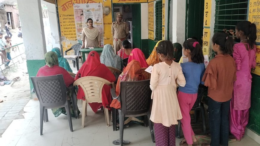 Hardoi : मिशन शक्ति अभियान के तहत महिलाओं और बालिकाओं को किया गया जागरूक