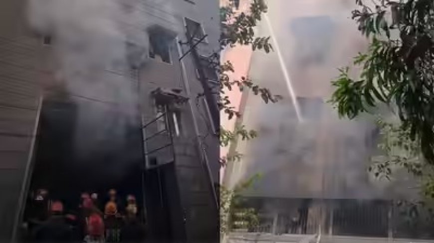 दिल्ली के बवाना इंडस्ट्रियल एरिया में प्लास्टिक फैक्ट्री धधकने से मचा कोहराम, आसमान में छाया काला धुआं, एक झुलसा