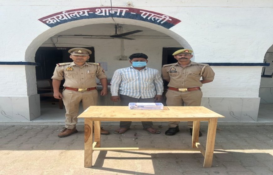 Hardoi : पाली पुलिस ने अवैध हथियार सहित आरोपी को गिरफ्तार किया