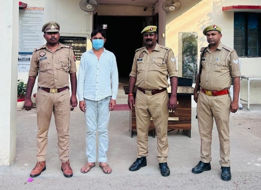 Hardoi: ₹25,000 के इनामी गैंगस्टर को संडीला पुलिस ने किया गिरफ्तार। 