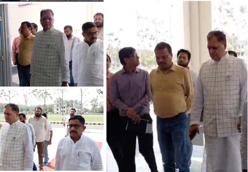 Saharanpur : 20 करोड़ की नर्सिंग कॉलेज बिल्डिंग में खामियां, चेयरमैन वाई.पी. सिंह ने जताई नाराजगी