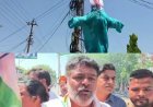 Santkabirnagar : मल्लिकार्जुन खड़गे पर टिप्पणी से भड़के कांग्रेसी, मुख्यमंत्री का पुतला जलाकर जताया विरोध