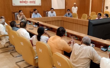 Hardoi: गांधी भवन के विकास को रफ्तार: आय बढ़ाने के लिए टीन शेड दुकानों का होगा निर्माण। 