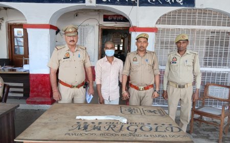 Hardoi: बिलग्राम पुलिस ने अवैध तमंचे के साथ युवक को किया गिरफ्तार। 