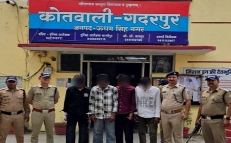 Udham Singh Nagar: हाईवे पर चलती रोडवेज बस पर तोड़फोड़ करने वाले 4 शातिर आरोपी 24 घंटे में गिरफ्तार। 