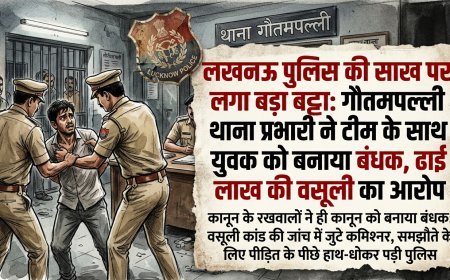 मुख्यमंत्री के जनता दरबार पहुंचे पीड़ित ने खोली खाकी की पोल: SHO सहित पूरी टीम लाइन हाजिर, अब बर्खास्तगी से बचने के लिए ...
