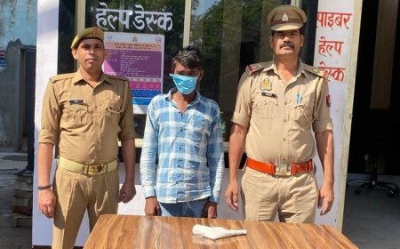 Hardoi: अवैध तमंचा व कारतूस के साथ एक आरोपी गिरफ्तार, शाहाबाद पुलिस की कार्रवाई।