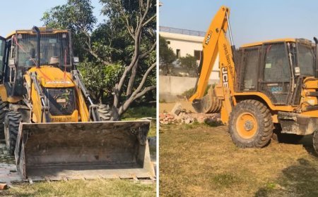 Lucknow : चिनहट व बी0के0टी0 में 04 अवैध प्लाटिंग पर एलडीए ने चलाया बुलडोजर 