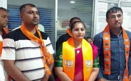 भावनगर में सियासी हाई-ड्रामा: भाजपा पार्षद सेजलबेन गोहिल ने तीन घंटे में बदला पाला, कांग्रेस को दे गई बड़ा झटका।