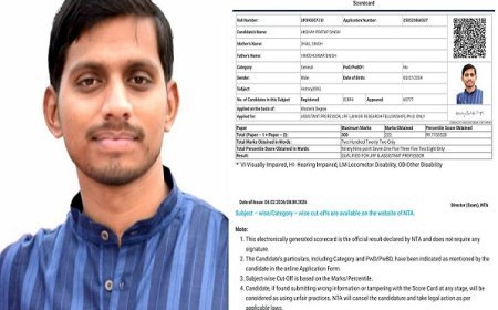 Hardoi: जनपद के अक्षय प्रताप सिंह ने 99.71 पर्सेंटाइल के साथ यूजीसी नेट-जेआरएफ में रचा इतिहास। 