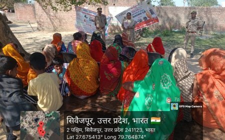 Hardoi: मिशन शक्ति फेज 5.0 के तहत महिलाओं को किया गया जागरूक।