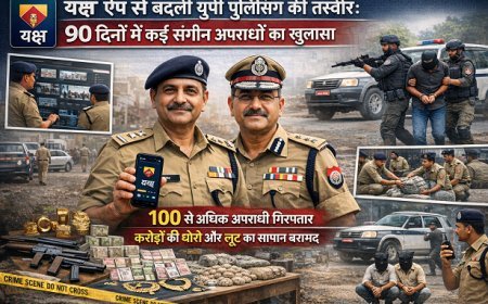 Lucknow: यक्ष ऐप से बदली यूपी पुलिसिंग की तस्वीर: 90 दिनों में कई संगीन अपराधों का खुलासा।