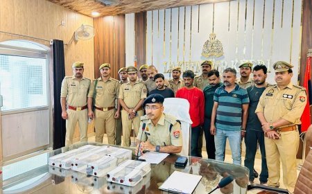 Lakhimpur- Kheri : जुआ और हथियारों के अवैध धंधे का पर्दाफाश, लाखों की नकदी और पिस्टल के साथ छह गिरफ्तार