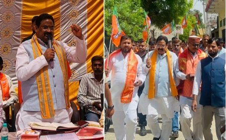 Hardoi: हरदोई में भाजपा का ‘ग्राम/बस्ती चलो अभियान’ तेज, जनसंवाद कार्यक्रम में योजनाओं की दी जानकारी। 