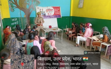 Hardoi : मिशन शक्ति अभियान फेज पांच के दूसरे चरण में जागरूकता कार्यक्रम