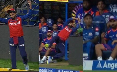 हवा में उड़कर पलटा मैच: अय्यर के अद्भुत 'फ्लाइंग कैच' को देख कप्तान रोहित शर्मा के उड़े होश।