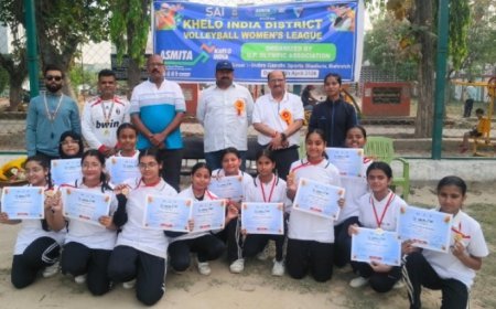 Bahraich : खेलो इंडिया प्रतियोगिता में बेटियों का दम, हैंडबॉल और वॉलीबॉल में खिलाड़ियों ने दिखाई प्रतिभा