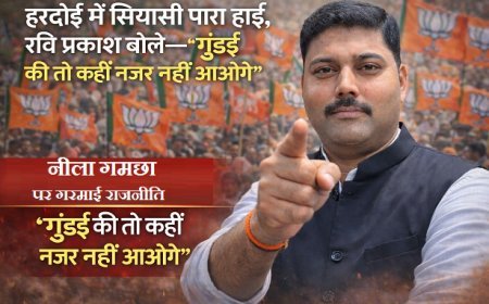 हरदोई में रवि प्रकाश का बड़ा सियासी बयान: 'जिस दिन गुंडई दिखा दी, गोपामऊ में ढूंढने से भी नहीं मिलोगे।