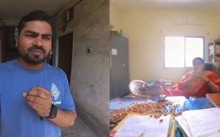 बादाम खाइए और याददाश्त बढ़ाइए', बिलासपुर में गुमशुदा फाइल से नाराज युवक का सरकारी दफ्तर में अनोखा प्रदर्शन, अधिकारी की मेज पर बिखेरे बादाम