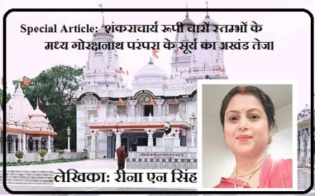 Special Article:  शंकराचार्य रूपी चारों स्तम्भों के मध्य गोरक्षनाथ परंपरा के सूर्य का अखंड तेज। 