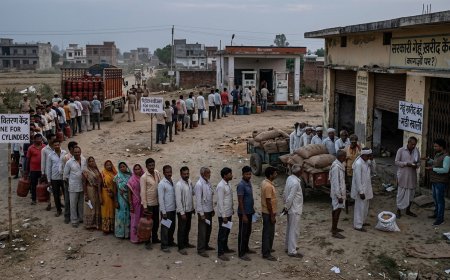 Lakhimpur- Kheri : तराई में गहराया संकट- गैस और तेल के लिए उमड़ी भीड़, कागजों पर सिमटे गेहूं खरीद केंद्र
