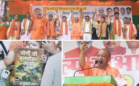 'योगी जी बुलडोजर लाओ, हम तुम्हारे साथ हैं', जोरासांको में गरजे सीएम योगी- 4 मई को बंगाल में लहराएगा भगवा। 