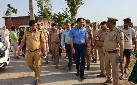 Santkabirnagar : धर्मपुरा के खेतों में लगी भीषण आग, जिलाधिकारी और पुलिस अधीक्षक ने किया मुआयना